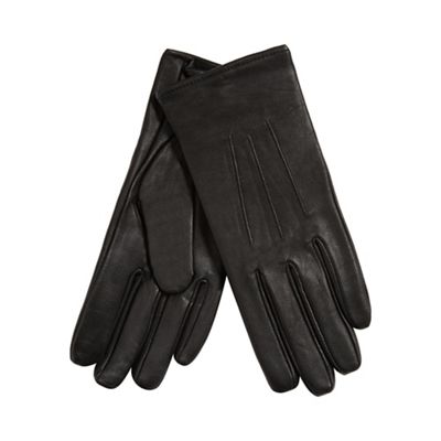 Isotoner Black leather gloves
